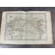 Bonne Raynal Atlas de toutes les parties connues du Globe Terrestre fin XVIIIe 50 cartes double 23 tableaux dépliants