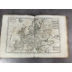 Bonne Raynal Atlas de toutes les parties connues du Globe Terrestre fin XVIIIe 50 cartes double 23 tableaux dépliants