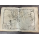 Bonne Raynal Atlas de toutes les parties connues du Globe Terrestre fin XVIIIe 50 cartes double 23 tableaux dépliants