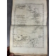 Bonne Raynal Atlas de toutes les parties connues du Globe Terrestre fin XVIIIe 50 cartes double 23 tableaux dépliants