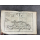 Bonne Raynal Atlas de toutes les parties connues du Globe Terrestre fin XVIIIe 50 cartes double 23 tableaux dépliants