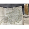 D'Anville Danville Notice de l'ancienne Gaule Grande carte géographique Edition originale Reliure d'époque.