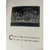 Jean Giono Edith Berger Le Village Edition originale très rare Trièves Linogravure Grenoble Lalley le 36 de seulement 150'