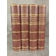Dehaut l'Abbé L'évangile expliqué défendu médité complet en 4 volumes bien reliés cuir. 1873