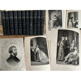Alfred de Musset Oeuvres complètes Charpentier Hébert 1884 Bien complet avec la biographie par Paul son frère. et ses gravures .