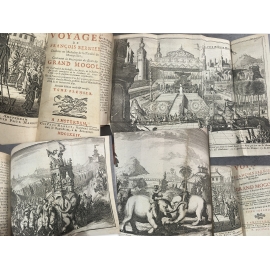 François Bernier Voyages Etats du grand Mogol 1724 Cartes et gravures Indes Bel exemplaire