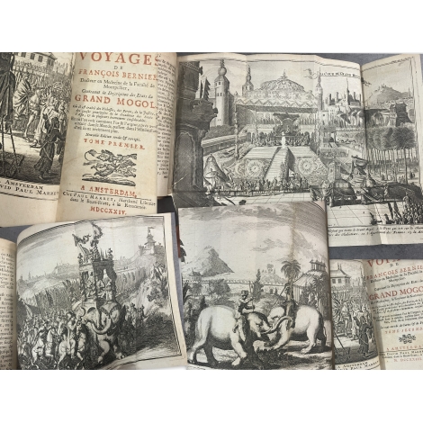 François Bernier Voyages Etats du grand Mogol 1724 Cartes et gravures Indes Bel exemplaire
