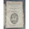 Boerii Decisiones burdegalensis summa diligentia Philippus Albert 1611 Genève Complet à restaurer