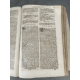 Boerii Decisiones burdegalensis summa diligentia Philippus Albert 1611 Genève Complet à restaurer