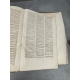 Boerii Decisiones burdegalensis summa diligentia Philippus Albert 1611 Genève Complet à restaurer