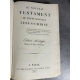 Nouveau testament édition d'Osterwald Ostervald Reliure cuir édition stéréotype dite des volontaires Didot 1813