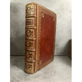 Diurnal Romain Reliure maroquin du temps avec large guirlande Impression en rouge et noir gravures religion