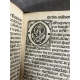 post-incunable parisien Coutumes et Usages des cisterciens Liber Usuum Cisterciensis ordinis Enguilbert et Jean de Marnef 1517