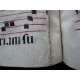 Bibliophilie, Entièrement calligraphié grand Antiphonaire Ibérique Reliure de l'époque sur forts ais de bois Géant Musique