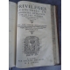 Paradin Guillaume Histoire de Lyon Edition originale Gryphe 1573 suivi de Privilège Franchises par Rubys 1574 plein veau