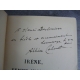 Cahuet Albert Irene femme inconnue édition originale avec envoi de l'auteur grand velin bibliophile bien relié