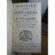 Larrey Histoire des sept sages grèce reliure fer soleil Rambuteau