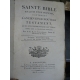 Sainte Bible en latin et Français par Carrières complet en dix volumes, rare en brochage éphémère d'époque.1802