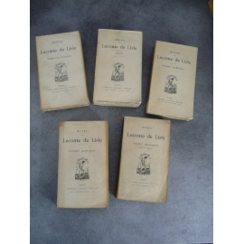 Leconte de Lisle Lot 5 volumes lemerre Poèmes Barbares, antiques, tragiques, Derniers poèmes Iliade