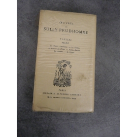 Sully Prudhomme Poésies Lemerre, Jamais ouvert sous bande de protection d'origine rare en cette condition