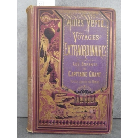 Hetzel Jules Verne Les enfants du capitaine Grant Bannière violette. Voyages extraordinaires