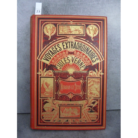 Hetzel Jules Verne Keraban le Têtu Deux éléphants Voyages extraordinaires bon exemplaire.