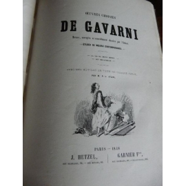 Gavarni Oeuvres choisies Hetzel 1848 LA vie de jeune homme, Les debardeurs